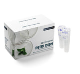 Microppose Reusable Autoclavable Petri Dishes 90mm x 15mm Plates With Vented Lid, Sterile (500 plate Case) 