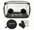 Mycology laboratory kit with clear tent, gloves, and NitriDerm packaging on a white background.