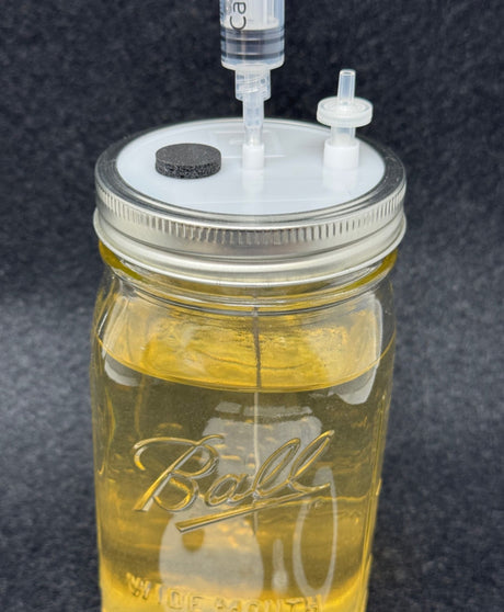 Myco Lid Pro™ – The Ultimate Reusable Liquid Culture Jar Lid close up
