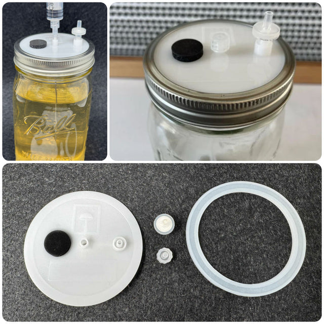 Myco Lid Pro™ – The Ultimate Reusable Liquid Culture Jar Lid
