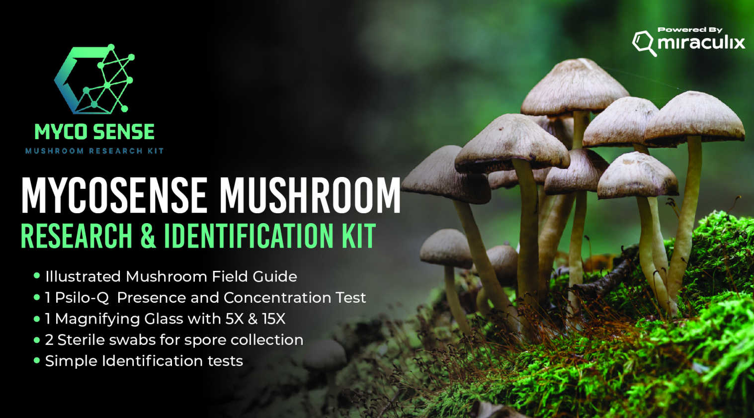 MycoSense Mushroom Research and Identification Guide With PSILO