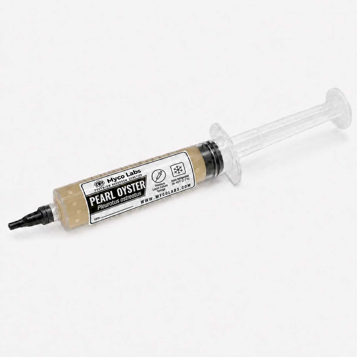 Pearl oyster liquid culture syringe