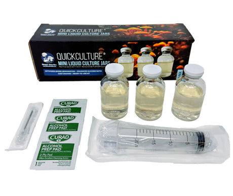 QuickCulture® Mini Spore Germinating Liquid Culture Jars (3-Pack)