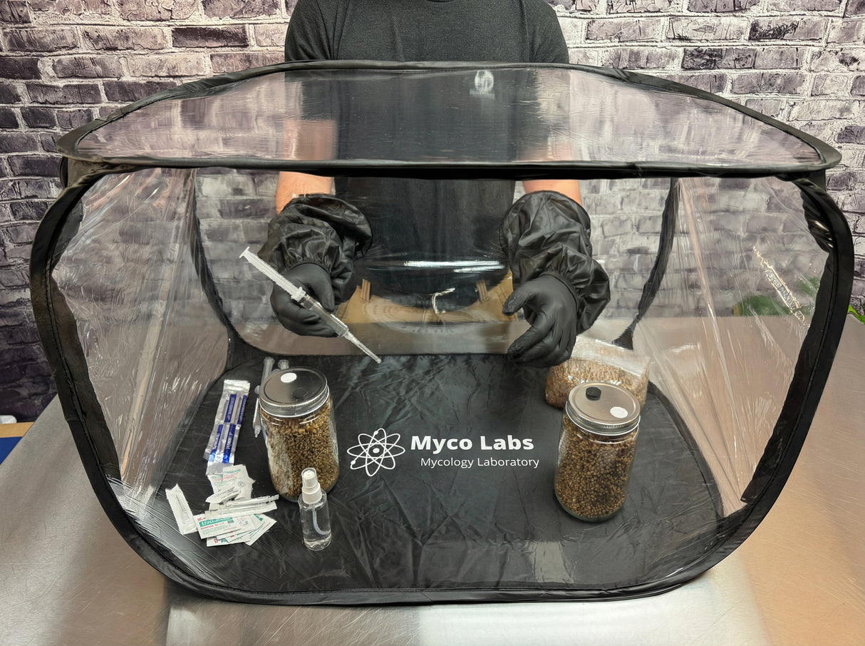 Blue Myco Large Still Air Box (SAB) Sterile Workstation  30" X 20" X 21"