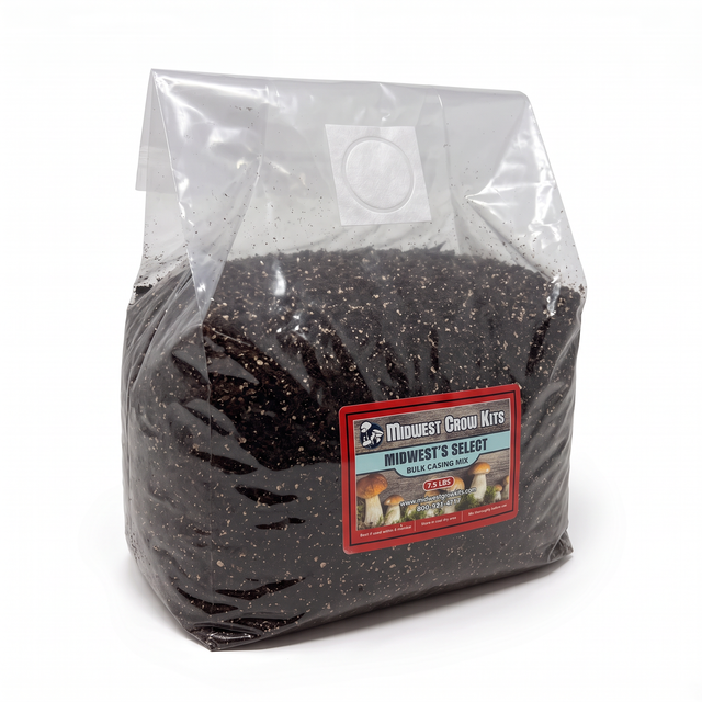 7.5 lb bag of Midwest's Select Bulk Substrate with filter patch and red 7.5 lb label