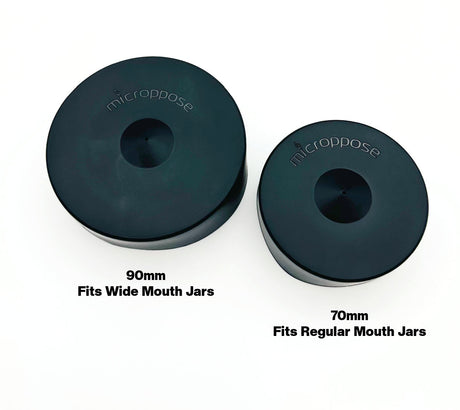 Microppose Silicone Jar Lid Covers (6-Pack) Sizes