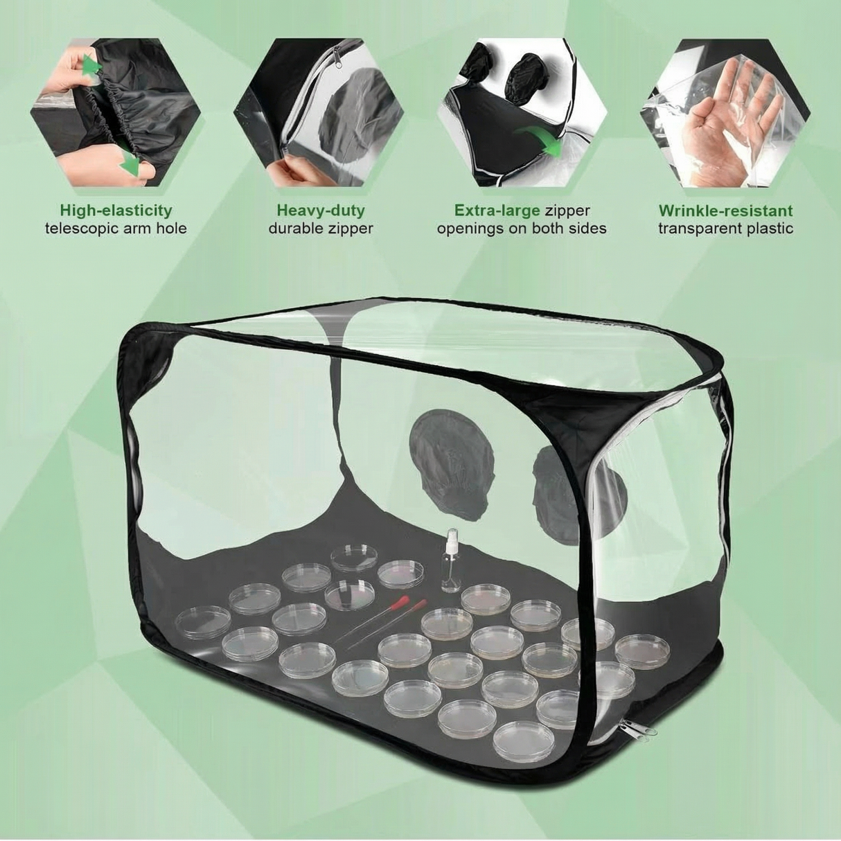 Blue Myco Large Still Air Box (SAB) Sterile Workstation  30" X 20" X 21"