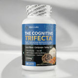 Myco Labs The Cognitive Trifecta™ – Triple Fruiting Body Mushroom Complex Lion’s Mane + Cordyceps + Turkey Tail (90 Capsules)