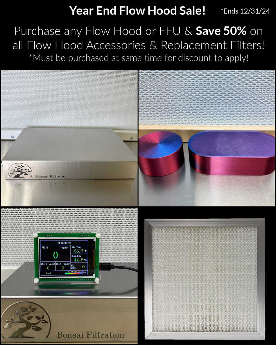 Bonsai XL Horizontal Laminar Flow Hood | Midwest Grow Kits