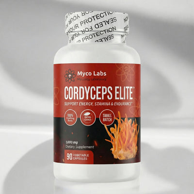 Myco Labs Cordyceps Elite™ 100% Fruiting Body Cordyceps Militaris (90 Capsules)