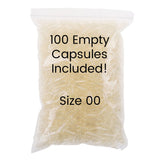100 empty capsules included Size 00