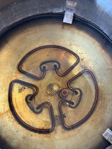 Worn and corroded 150L autoclave heating elements removed for replacement