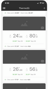Wireless Smart Thermometer/Hygrometer App