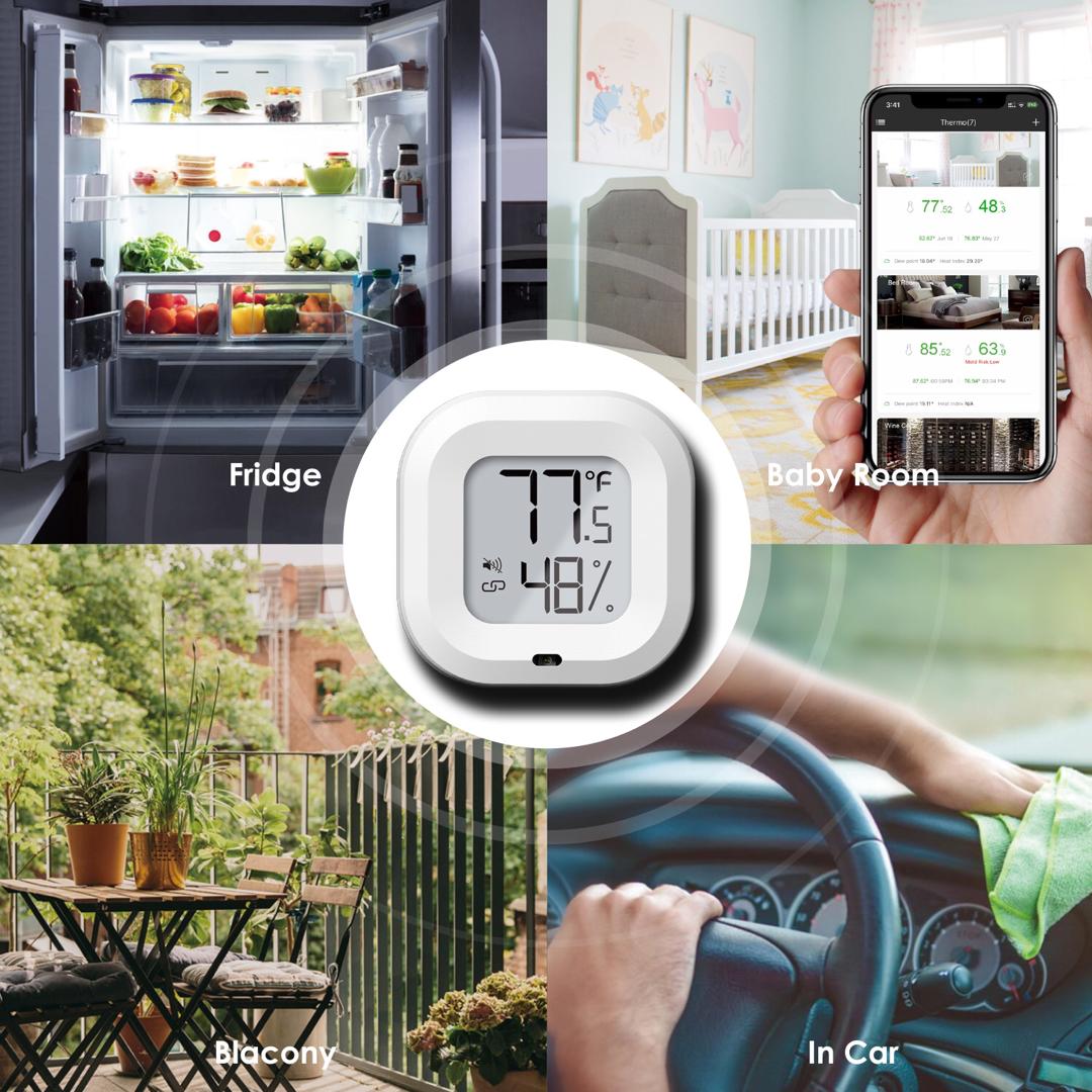 Wireless Smart Thermometer/Hygrometer with App