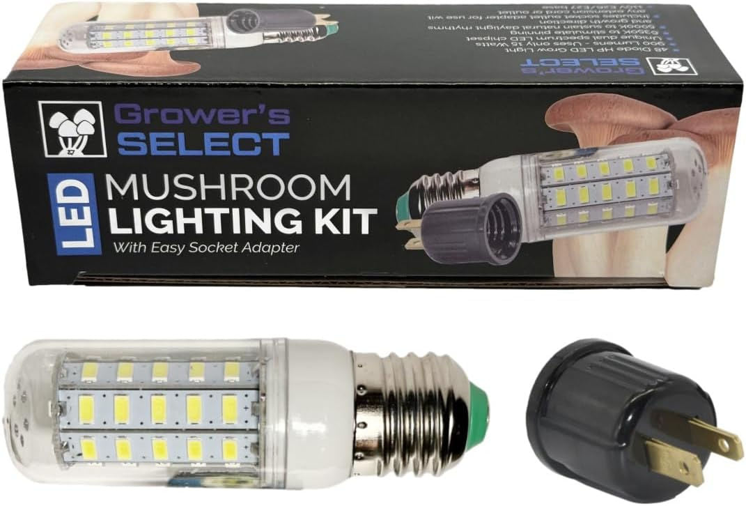 Mushroom Lighting Kit | Socket Adapter | Midwest Grow Kits