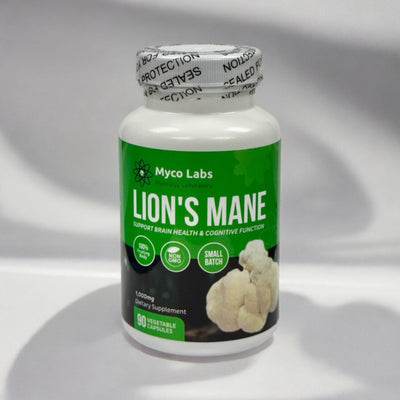 Myco Labs Lion's Mane Whole Food Supplement 1,000mg per Serving (90 Capsules)