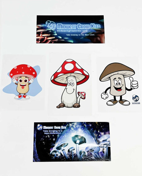 Assorted Mushroom Sticker Pack 