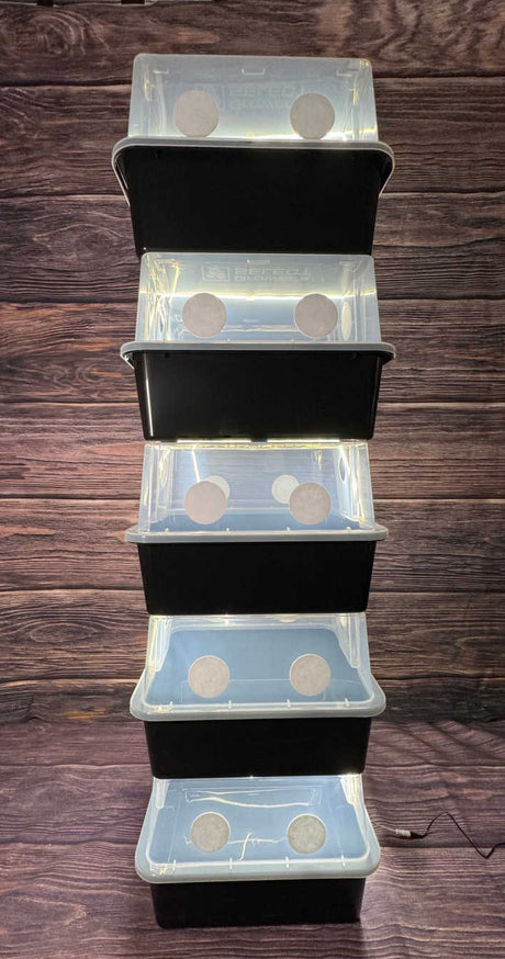 Mushroom Strip Light Complete Set COB LED 16.4 ft tubs stacked