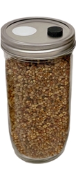 24 oz Premium Super Quick-Colonizing 5-grain Jar  spawn bags, 5grain, fast growing jars. Bulk casing substrate
