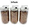 3-Pack Premium Quick-Colonizing 5-grain Jar (32oz)  spawn bags, 5grain, fast growing jars. Bulk casing substrate
