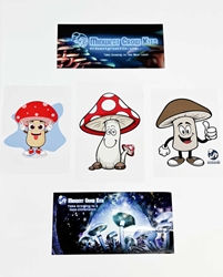 Assorted Mushroom Sticker Pack  stickers,mushroom stickers,magic mushroom, 