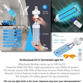 High Power 60W UV-C Room Sterilizing Kit - UVL