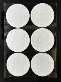Monotub Adhesive Filter Disks (6-Pack) filter disc, 90mm, synthetic filter disk, polyfil