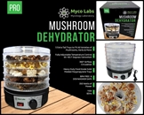 Mycolabs 350W Mushroom Dehydrator With Adjustable Temperature Control  - MDH1