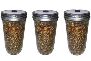 3-Pack Premium 24 Oz Super-Quick-Colonizing 5-grain Jar (24oz) 